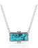 Image #1 - Montana Silversmiths Women's Looking Glass Turquoise Necklace, Silver, hi-res