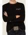Image #3 - Cowboy Hardware Boys' Triple Barb Ghost Long Sleeve Graphic T-Shirt, Black, hi-res