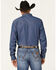 Blue Ranchwear Men's Medium Wash Long Sleeve Snap Western Denim Shirt , Medium Blue, hi-res
