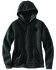 Image #2 - Carhartt Women's Relaxed Fit Midweight Logo Hooded Work Sweatshirt - Plus, Black, hi-res