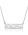 Image #1 - Montana Silversmiths Women's Bar None Scroll Necklace, Silver, hi-res
