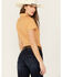 Image #4 - Wrangler Retro Women's Geo Print Short Sleeve Western Shirt, Rust Copper, hi-res