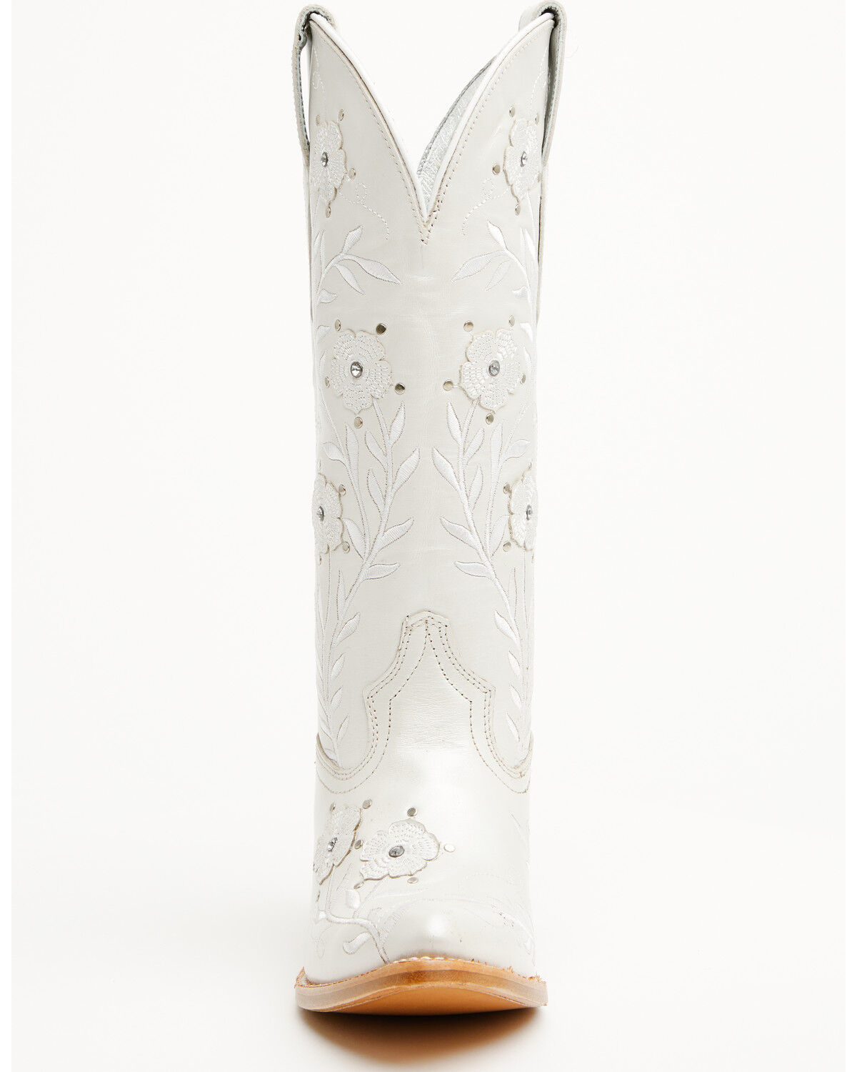 Image #4 - Ariat Women's Romance Western Boots - Snip Toe, White, hi-res