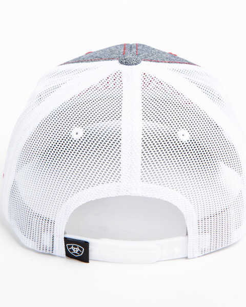 Image #3 - Ariat Men's Logo Ball Cap, Grey, hi-res