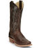 Image #1 - Justin Women's Mayberry Umber Western Boots - Square Toe, Dark Brown, hi-res