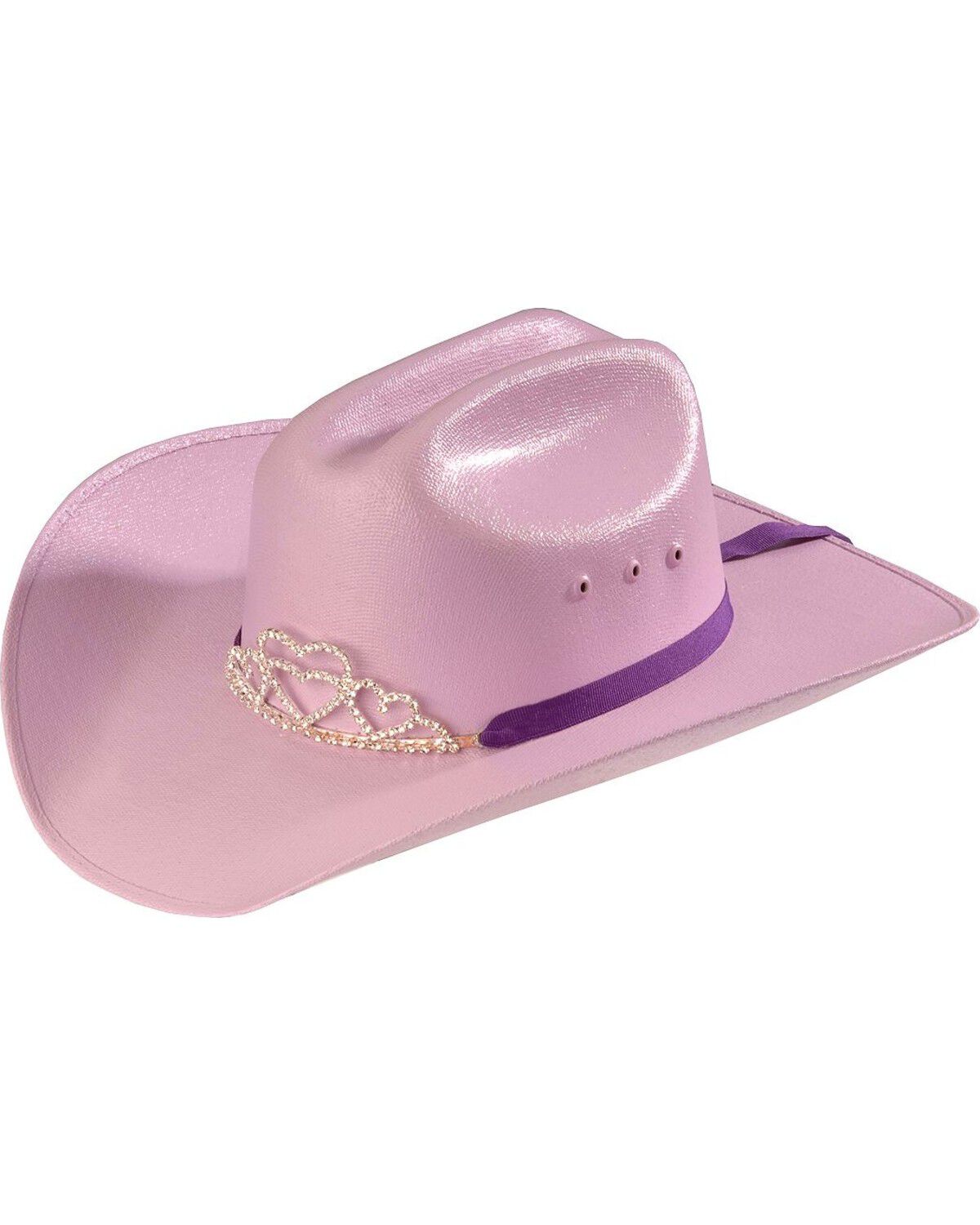 Image #1 - M&F Western Girls' Tiara Canvas Cowboy Hat, , hi-res