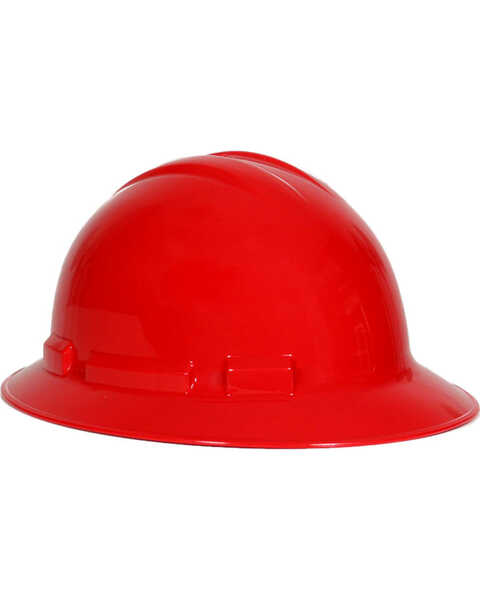 Radians Men's Quartz Full Brim Hard Hats , Red, hi-res