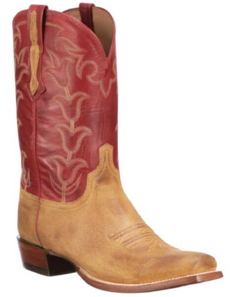 Image #1 - Lucchese Men's Butterscotch Western Boots - Square Toe, Tan, hi-res