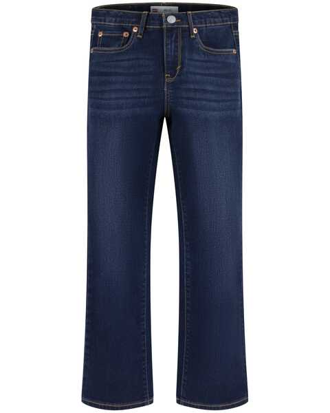 Image #1 - Levi's Girls' Dark Wash Legacy Classic Bootcut Jeans , Blue, hi-res