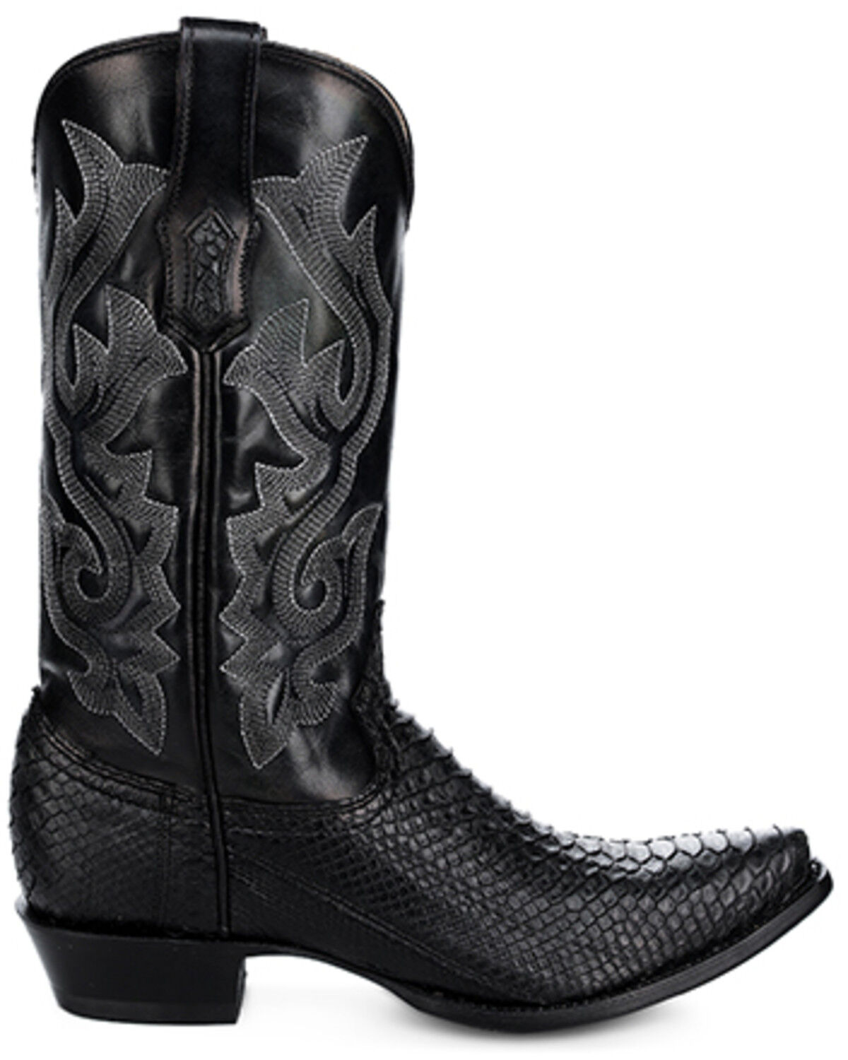 Image #2 - Corral Men's Exotic Python Western Boots - Snip Toe, Black, hi-res