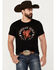 Image #1 - Moonshine Spirit Men's Eagle Short Sleeve Graphic T-Shirt, Black, hi-res