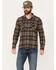 Brixton Men's Bowery Plaid Print Long Sleeve Button-Down Flannel Shirt, Black, hi-res