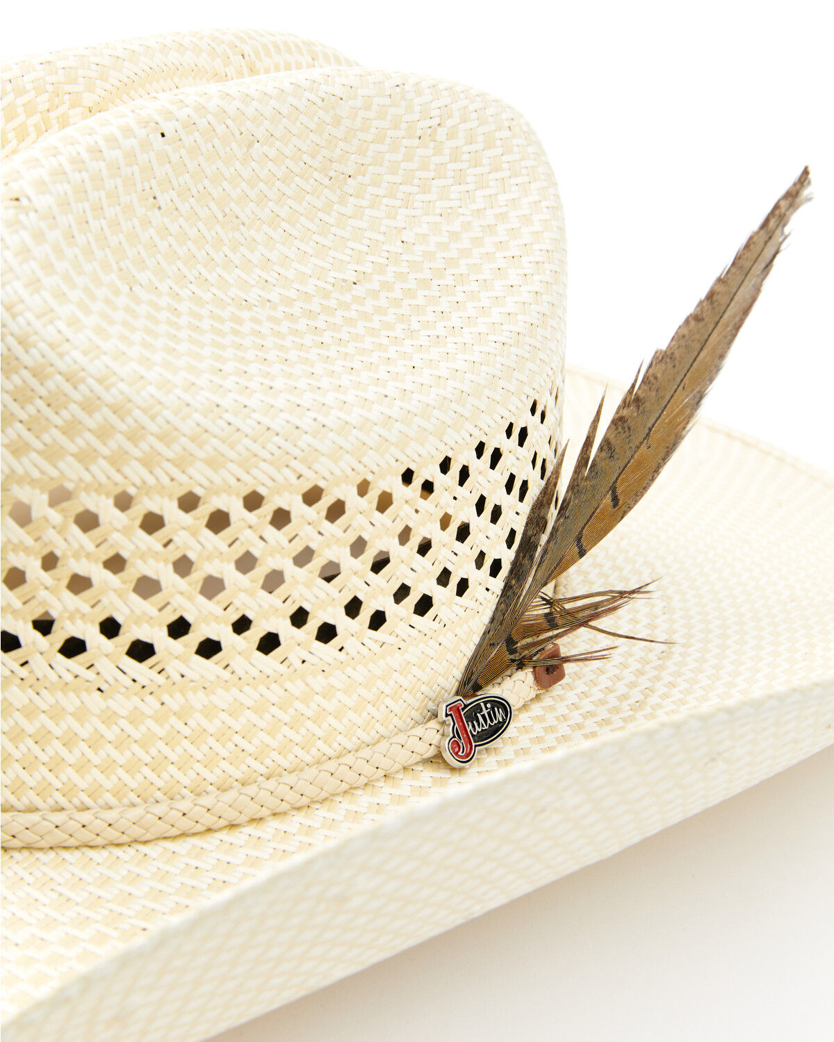 Image #2 - Justin Waco 50X Straw Cowboy Hat, Ivory, hi-res