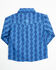 Image #3 - Cowboy Hardware Toddler Boys' Southwestern Print Long Sleeve Snap Western Shirt, Blue, hi-res