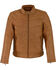 Image #1 - Milwaukee Leather Men's Stand Up Collar Leather Jacket  , Tan, hi-res