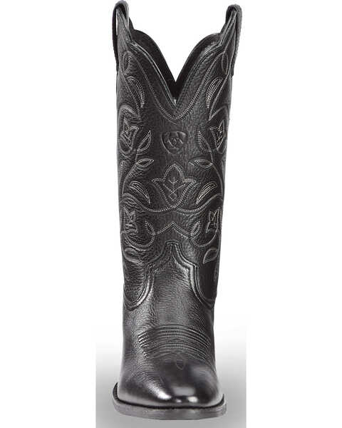 Image #5 - Ariat Women's Heritage Western Boots - Round Toe, Black, hi-res