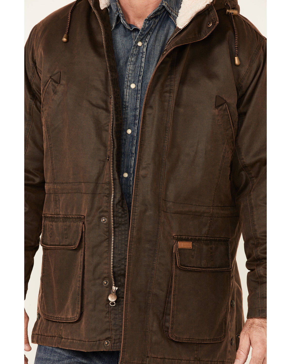 Image #3 - Outback Trading Co. Men's Nolan Storm-Flap Jacket, Brown, hi-res