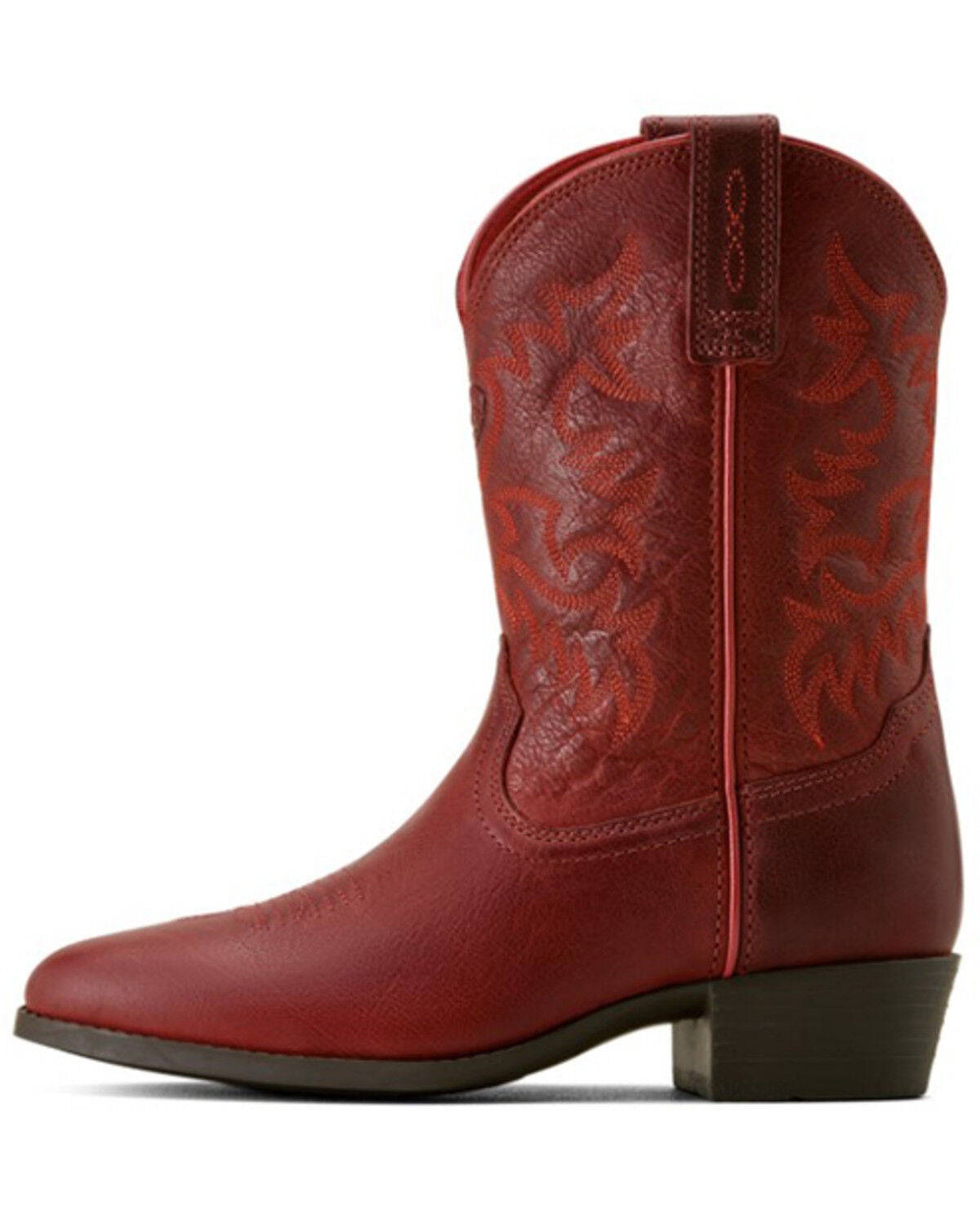 Image #3 - Ariat Girls' Heritage Rosy Western Boots - Round Toe, Red, hi-res