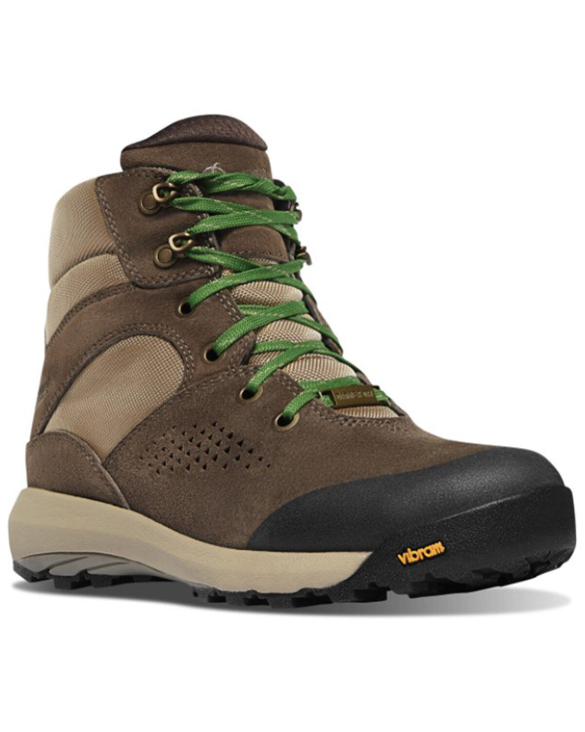 Image #1 - Danner Women's Inquire Mid Textile Lace-Up Hiker Work Boots - Soft Toe, Brown, hi-res