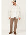 Image #2 - Brothers and Sons Men's Large Plaid Print Performance Long Sleeve Button Down Western Shirt, White, hi-res