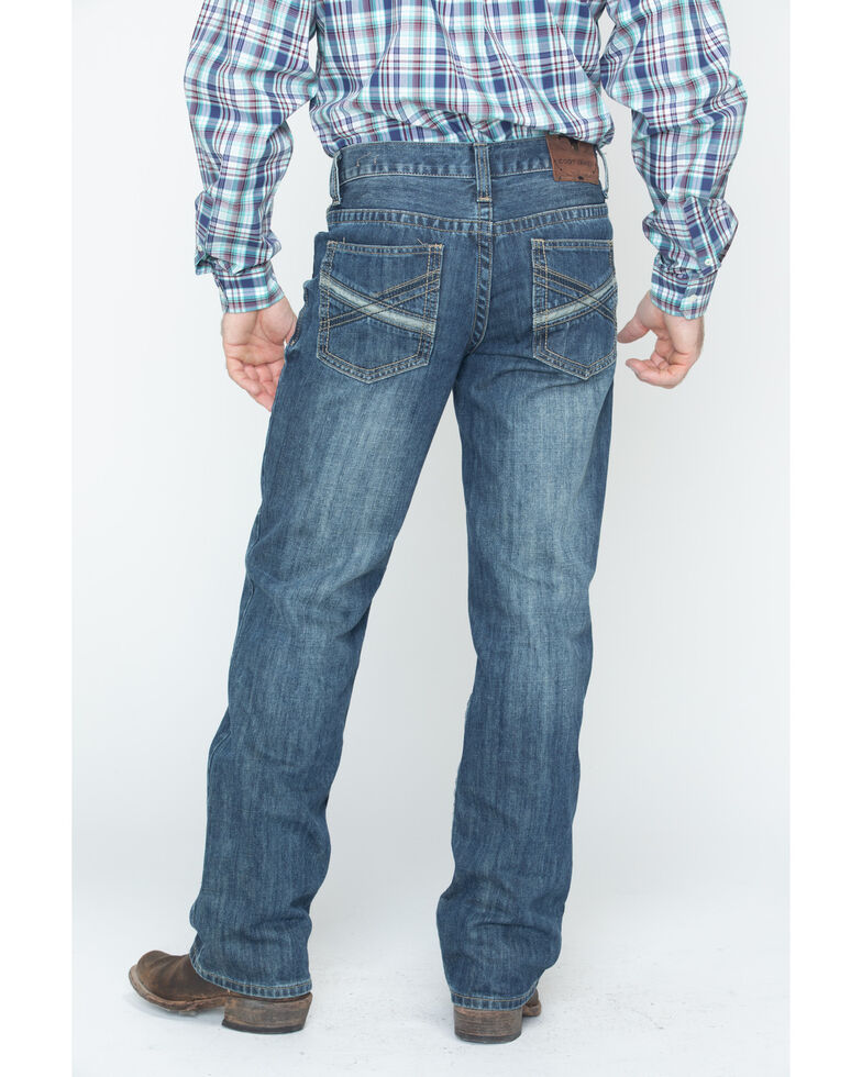 Cody James Men's Medium Wash Slim Bootcut Jeans , Blue, hi-res