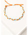 Image #2 - Shyanne Women's 5-Piece Flower Beaded Evil Eye Heart Bracelet Set, Gold, hi-res