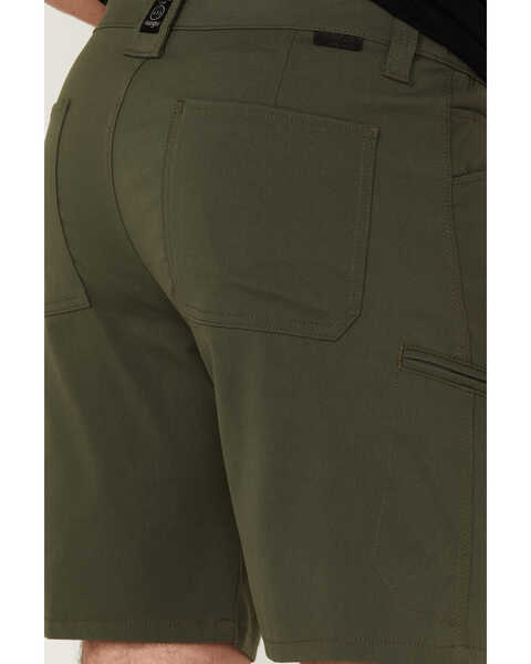Wrangler ATG Men's All-Terrain Deep Olive Asymmetric Cargo Shorts | Sheplers
