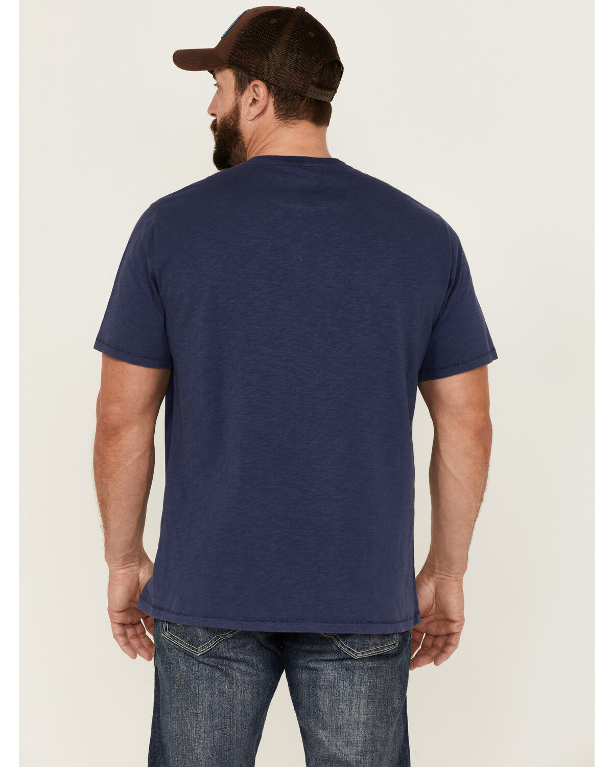 Image #4 - Brothers and Sons Men's Badge Slub Graphic Short Sleeve T-Shirt, Navy, hi-res