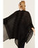 Image #4 - Shyanne Women's Chevron Tassel Chenille Shawl, Black, hi-res