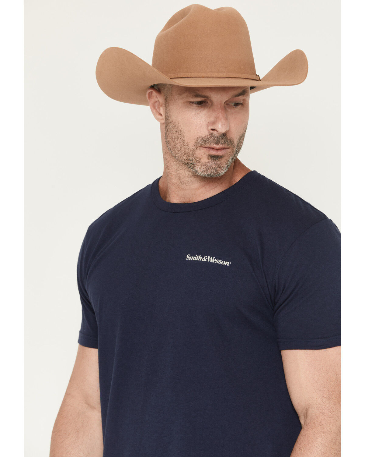 Image #3 - Smith & Wesson Men's Stars And Stripes Short Sleeve Graphic T-Shirt, Black, hi-res