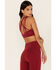 Image #3 - Idyllwind Women's Strappy Back Sports Bra, Burgundy, hi-res