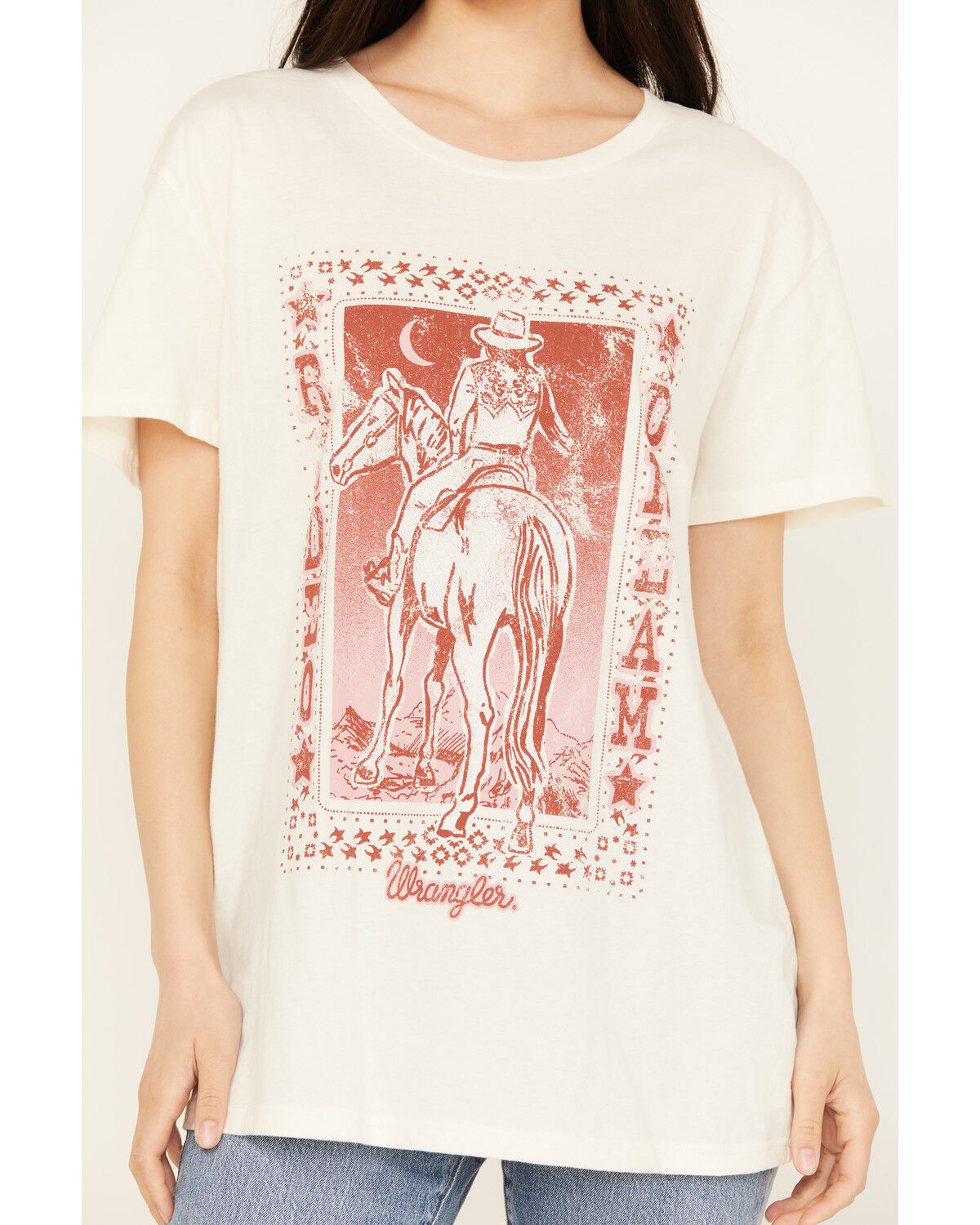 Image #3 - Wrangler Women's Rodeo Dream Short Sleeve Graphic Tee, White, hi-res