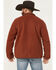 Image #4 - Ariat Men's Solid Polar Bear Mock Pullover, Rust Copper, hi-res