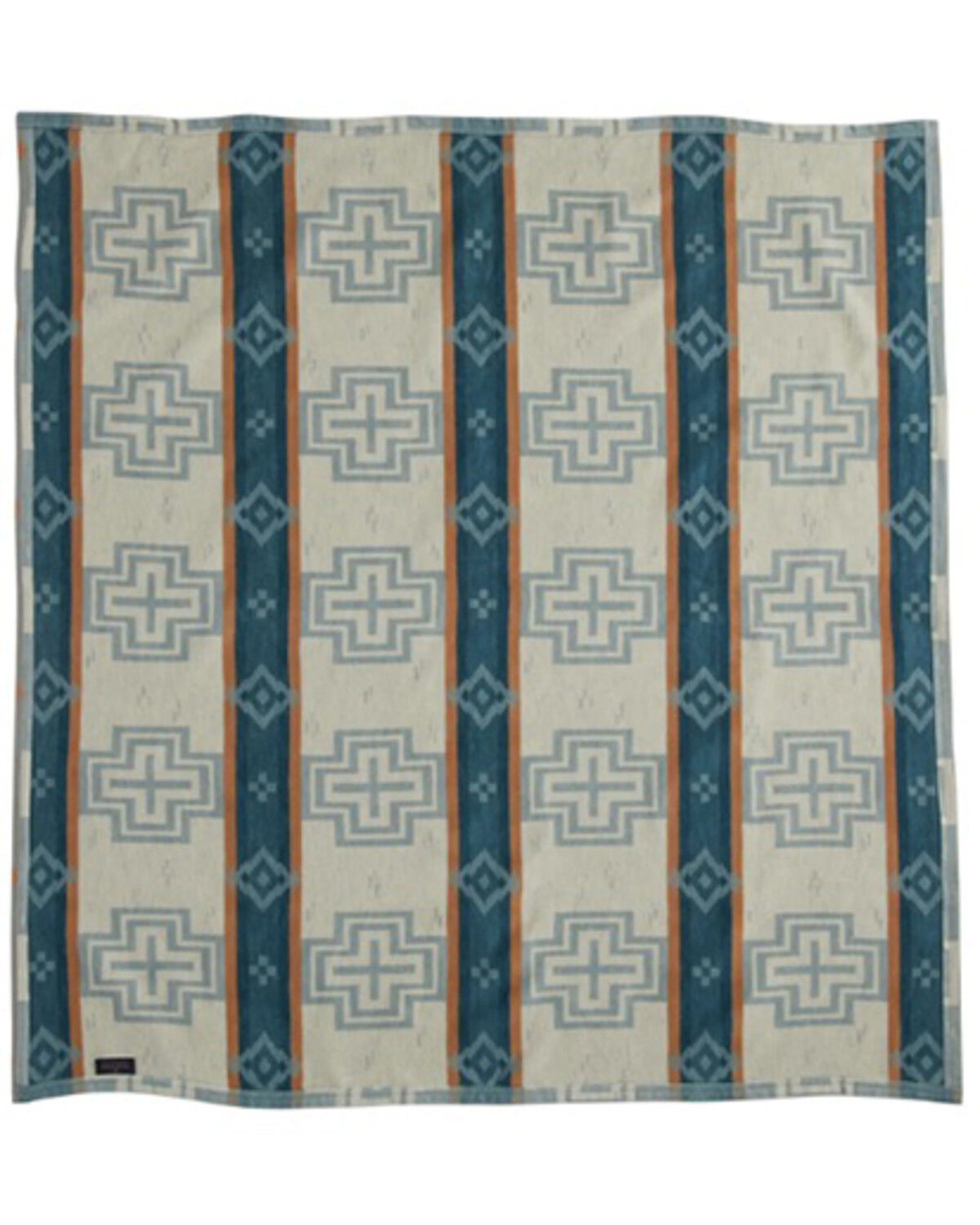 Image #2 - Pendleton San Marino Stripe Organic Cotton Throw Gift Pack - 2 Piece, Blue, hi-res