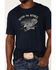 Image #3 - Cody James Men's Abyss Navy Eagle Strong Graphic Short Sleeve T-Shirt , Blue, hi-res