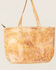Corral Women's Distressed Leather Tote Bag, Natural, hi-res