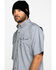 Image #3 - Ariat Men's Grey Rebar Made Tough Durastretch Vent Short Sleeve Work Shirt - Tall, Heather Grey, hi-res