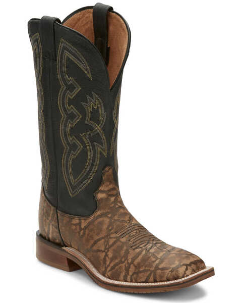 Tony Lama Men's Galan Taupe Western Boots - Broad Square Toe, Taupe, hi-res