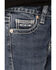 Rock & Roll Denim Girls' Embellished Pockets Bootcut Jeans, Blue, hi-res