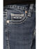 Rock & Roll Denim Girls' Embellished Pockets Bootcut Jeans, Blue, hi-res