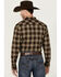 Image #4 - Kimes Ranch Men's Aldrich Plaid Print Long Sleeve Button-Down Performance Stretch Western Shirt, Black, hi-res