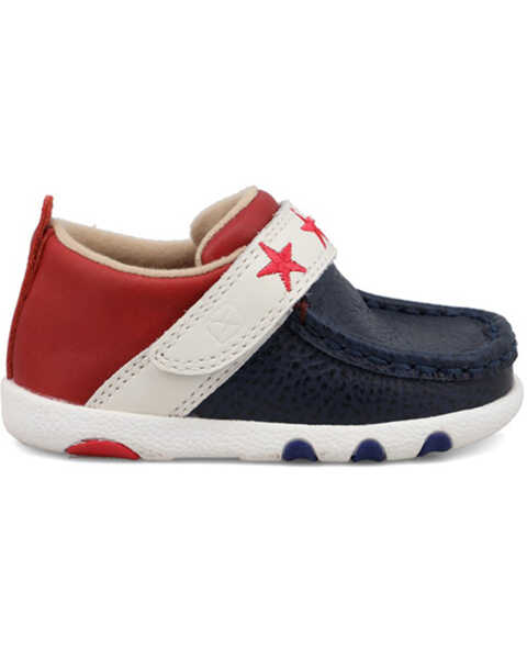Image #2 - Twisted X Toddler Boys' Patriotic Driving Shoe - Moc Toe, Multi, hi-res