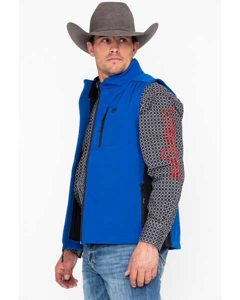 Image #3 - Wrangler Men's Trail Vest, Blue, hi-res