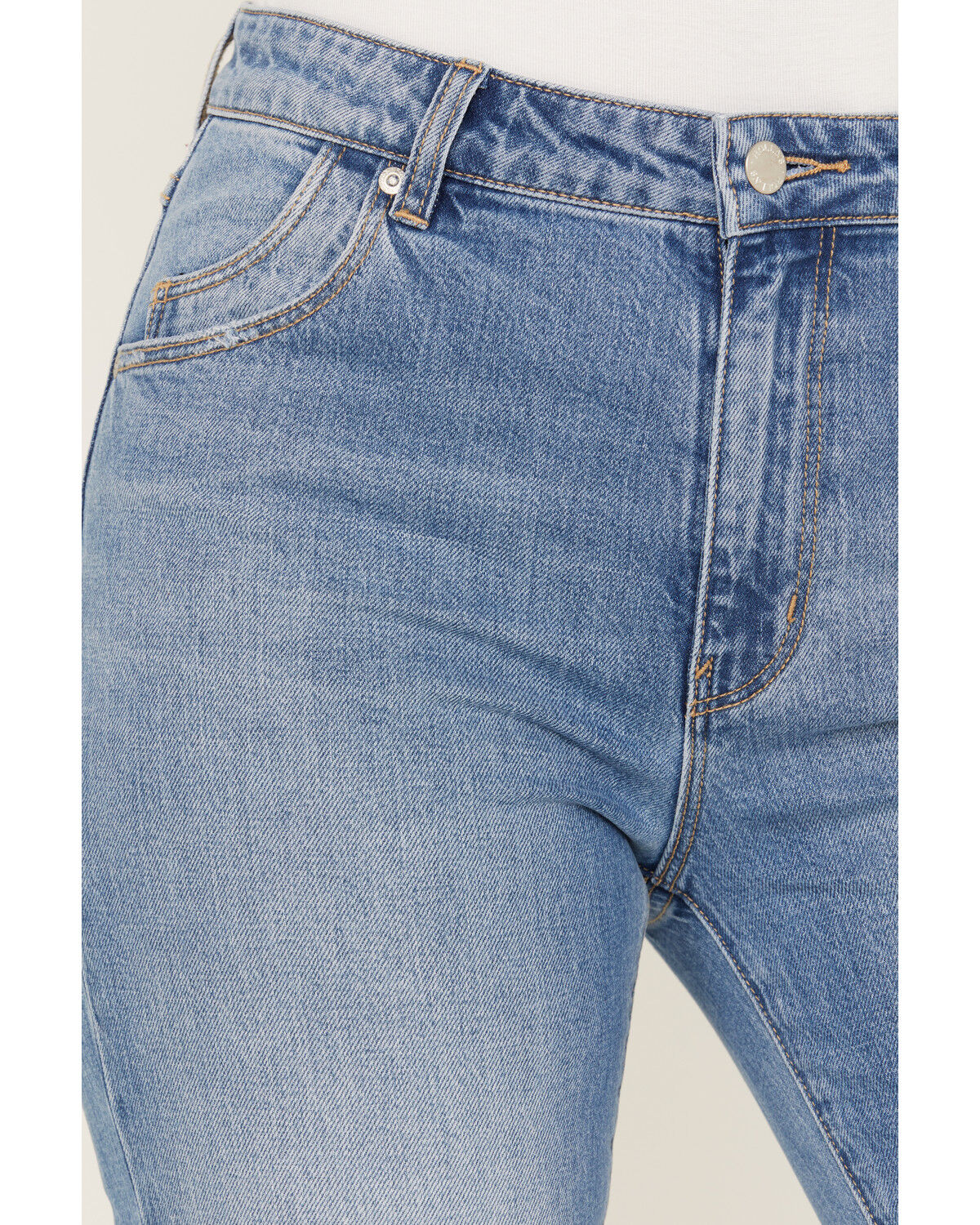Image #2 - Rolla's Women's Medium Wash Mid Rise Miller Cropped Jeans, Blue, hi-res