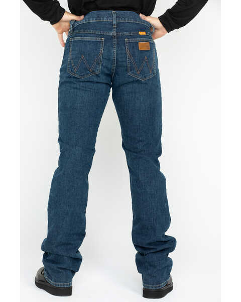 Image #1 - Wrangler Men's FR Advanced Comfort Slim Bootcut Work Jeans , Blue, hi-res