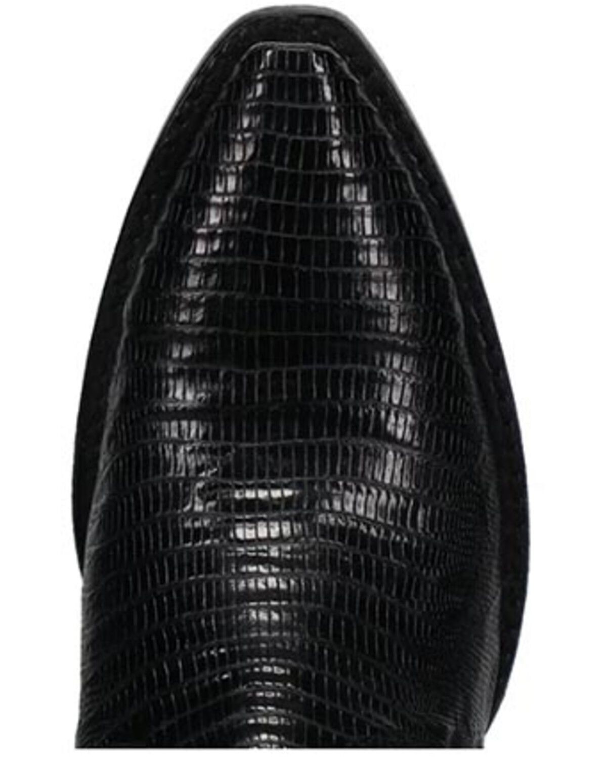 Image #6 - Dan Post Women's Exotic Lizard Celine Western Boots - Snip Toe, Black, hi-res