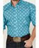 Image #3 - Roper Men's Amarillo Medallion Print Short Sleeve Button-Down Western Shirt, Turquoise, hi-res
