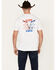 Image #4 - Cowboy Hardware Men's Boot Barn Exclusive Live Free Short Sleeve Graphic T-Shirt, White, hi-res