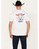 Image #4 - Cowboy Hardware Men's Boot Barn Exclusive Live Free Short Sleeve Graphic T-Shirt , White, hi-res