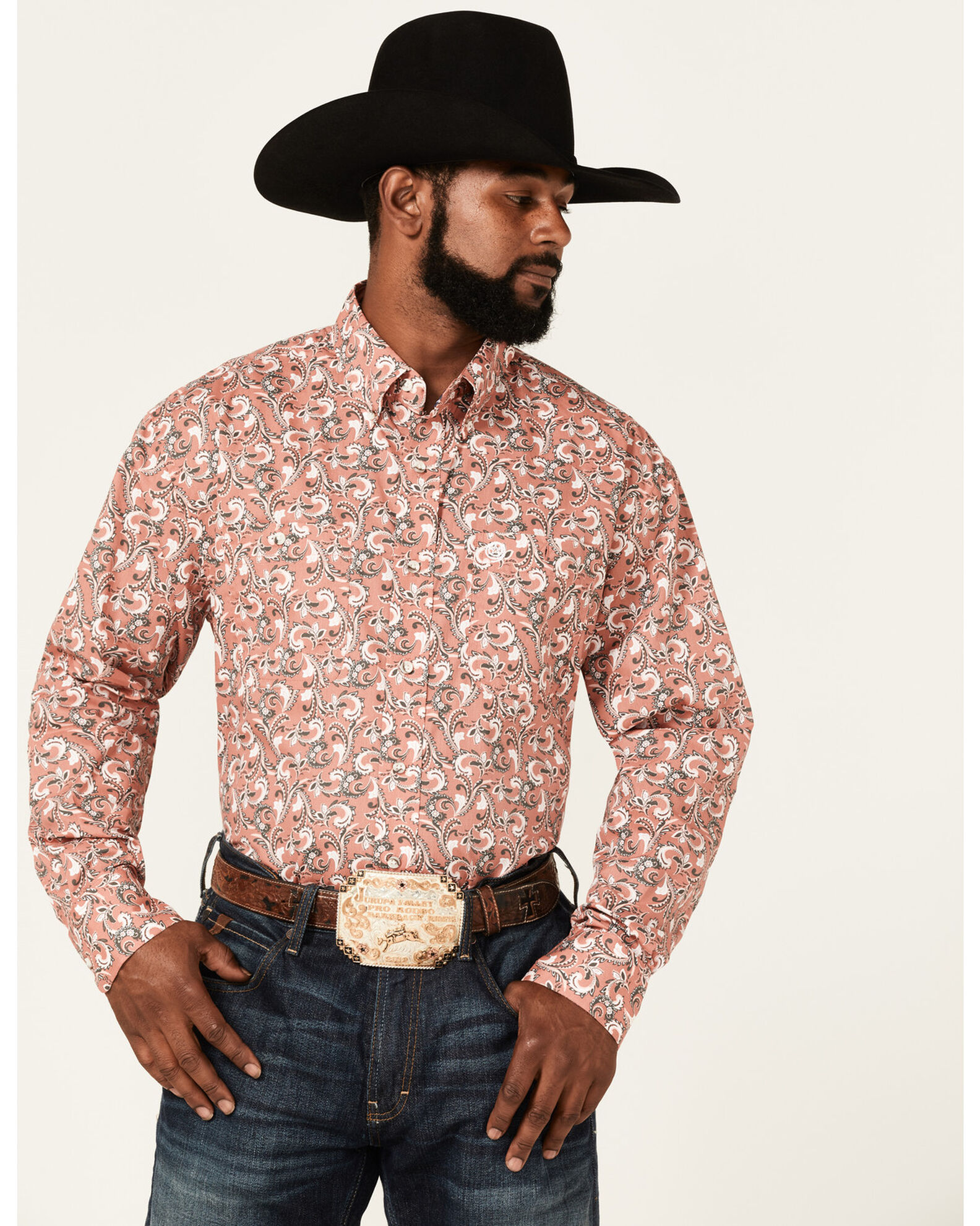 Paisley print on sale western shirts